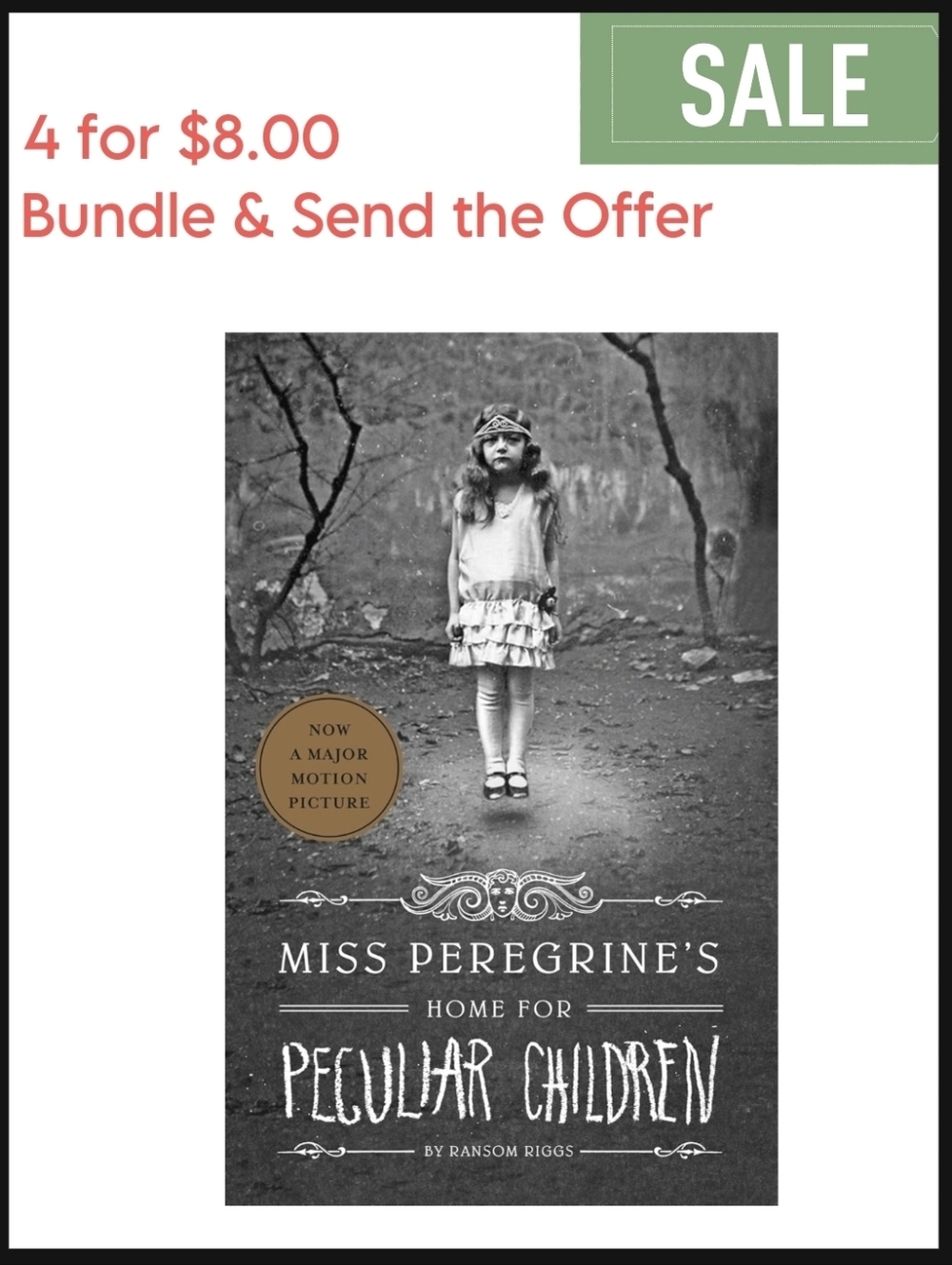 Miss Peregrine's Home for Peculiar Children Novel Teen Young Adult Summer Read